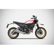ZARD Low Mounted Special Edition Slip-on Exhaust for Ducati Scrambler Desert Sled